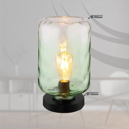 Globo - Stolní lampa 1xE27/60W/230V zelená