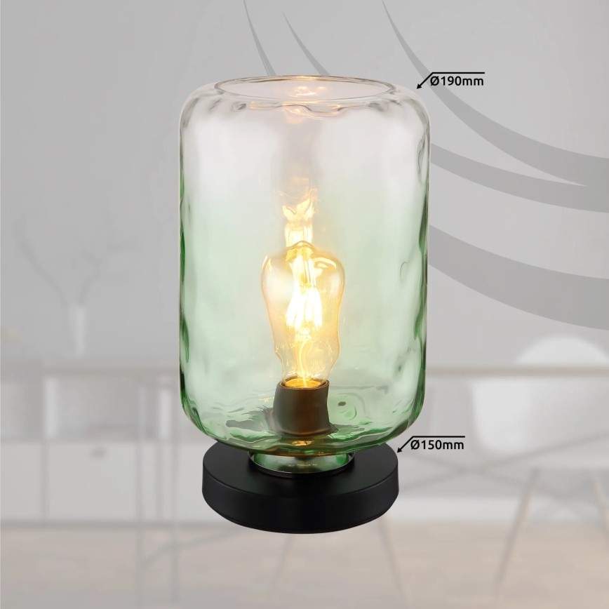 Globo - Stolní lampa 1xE27/60W/230V zelená