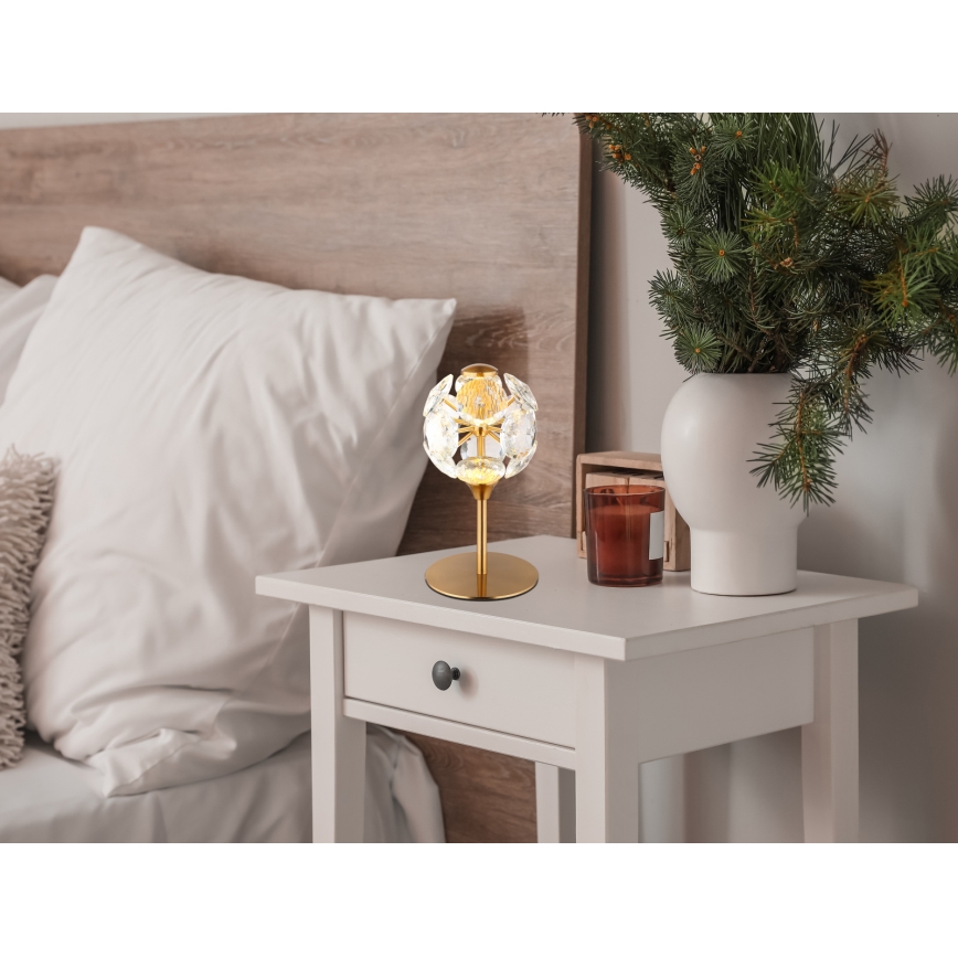 Globo - LED Stolní lampa LED/8W/230V 3000K zlatá
