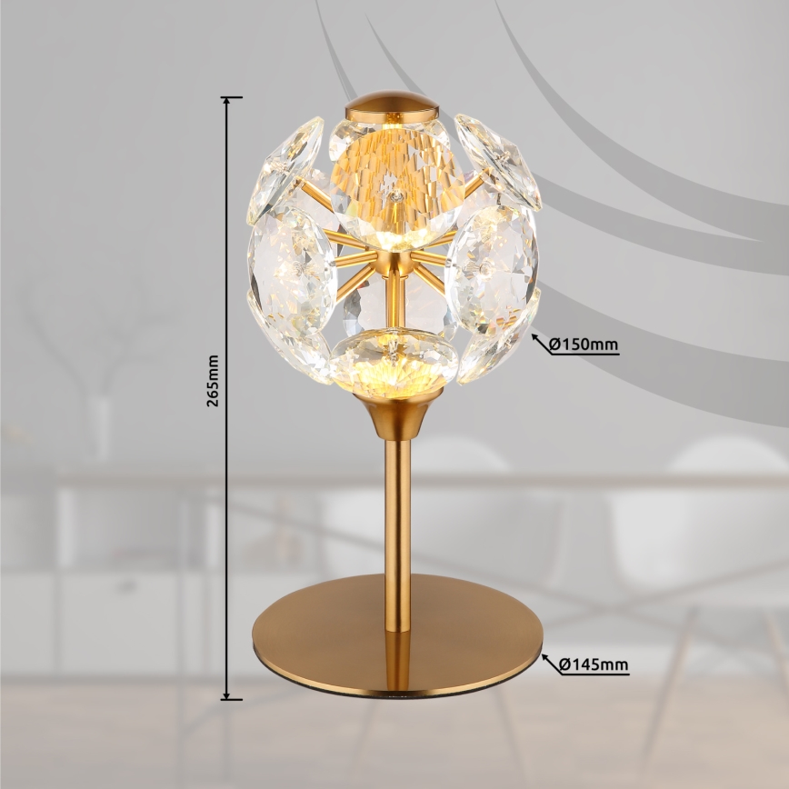 Globo - LED Stolní lampa LED/8W/230V 3000K zlatá