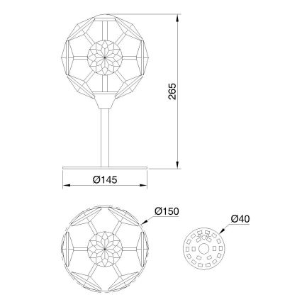 Globo - LED Stolní lampa LED/8W/230V