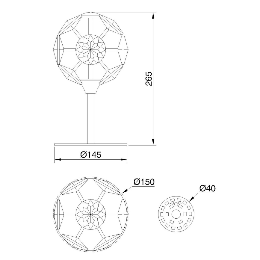 Globo - LED Stolní lampa LED/8W/230V