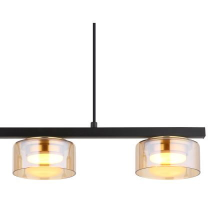 Globo - LED Lustr na lanku 3xGX53/6W/230V kouřová/hnědá
