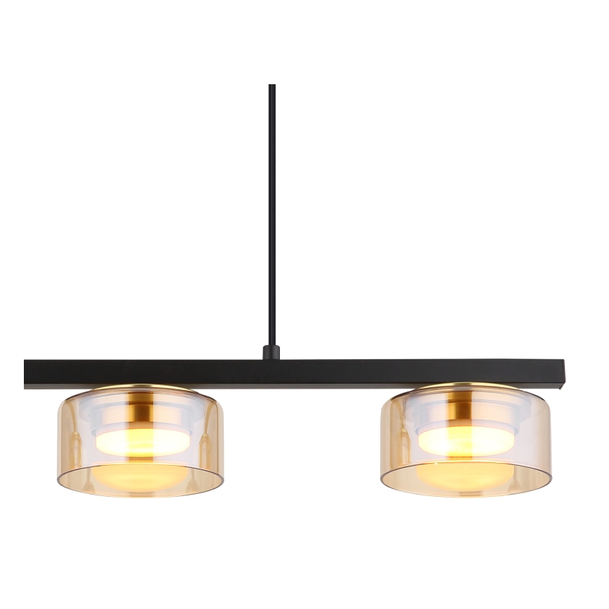 Globo - LED Lustr na lanku 3xGX53/6W/230V kouřová/hnědá