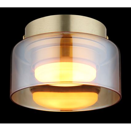 Globo - LED Stropní svítidlo 1xGX53/6W/230V pr. 13 cm kouřová/hnědá