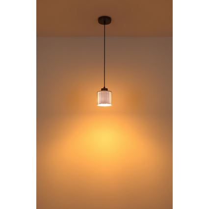 Globo - Lustr na lanku 1xE27/60W/230V lesklý chrom pr. 14 cm