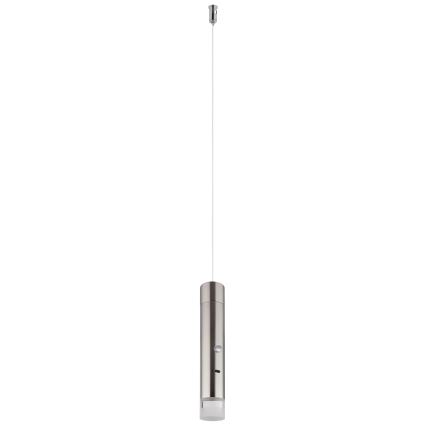 Globo - LED Stmívatelné dotykové nabíjecí svítidlo 2v1 LED/2W/230/5V matný chrom