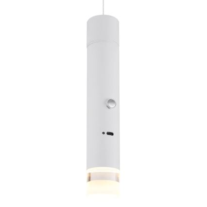 Globo - LED Stmívatelné dotykové nabíjecí svítidlo 2v1 LED/2W/230/5V bílá