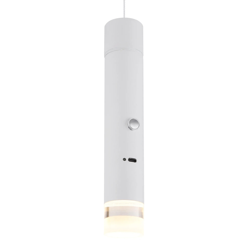 Globo - LED Stmívatelné dotykové nabíjecí svítidlo 2v1 LED/2W/230/5V bílá