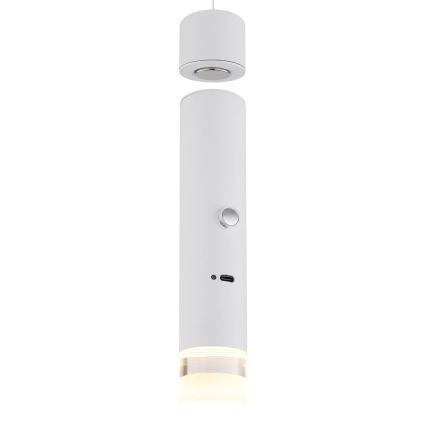 Globo - LED Stmívatelné dotykové nabíjecí svítidlo 2v1 LED/2W/230/5V bílá