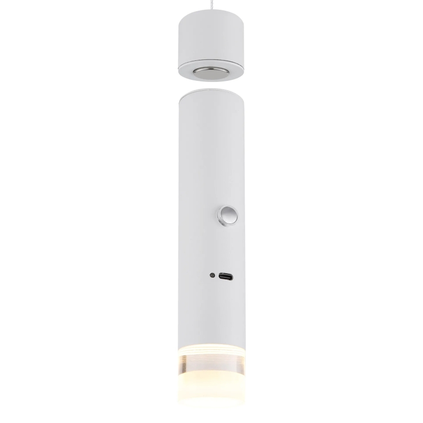 Globo - LED Stmívatelné dotykové nabíjecí svítidlo 2v1 LED/2W/230/5V bílá