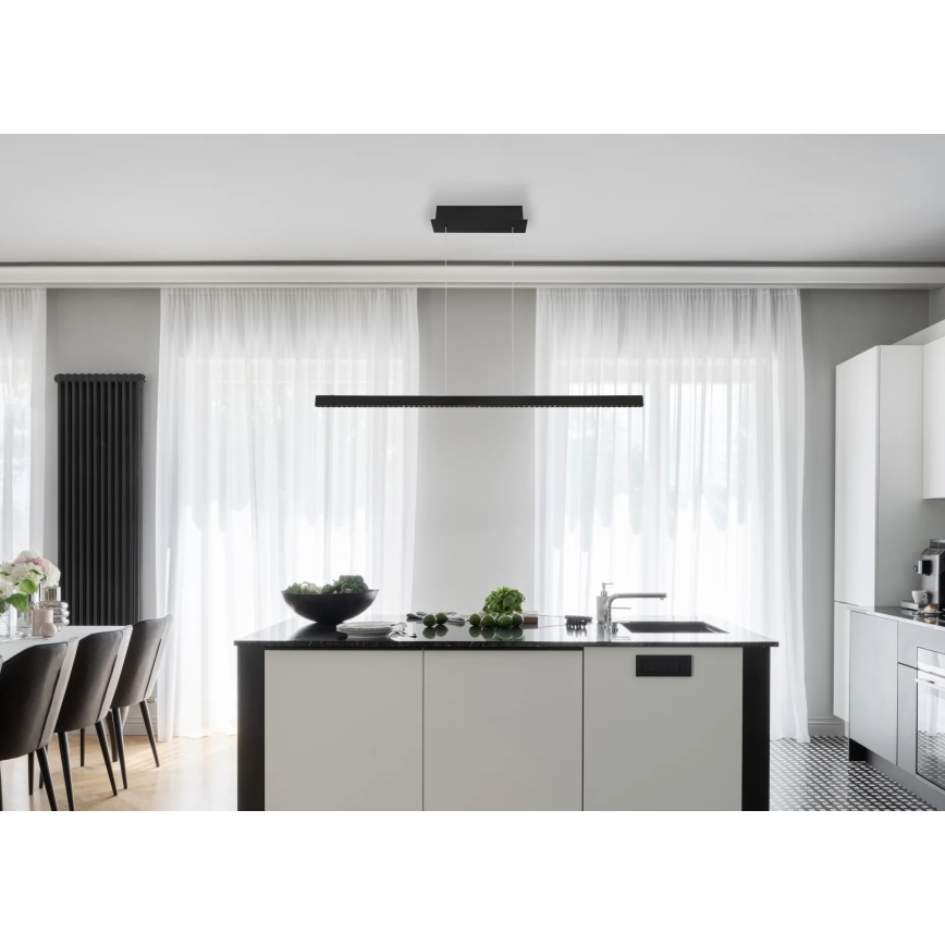 Globo - LED Stmívatelný dotykový lustr na lanku LED/43W/230V 4000K černá