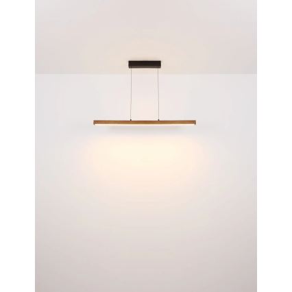 Globo - LED Stmívatelný dotykový lustr na lanku LED/24W/230V + LED/3W 3000K hnědá