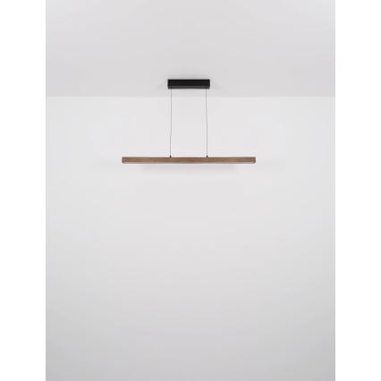 Globo - LED Stmívatelný dotykový lustr na lanku LED/24W/230V + LED/3W 3000K hnědá