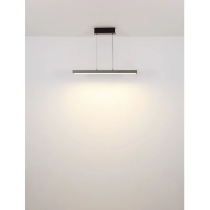 Globo - LED Stmívatelný dotykový lustr na lanku LED/39W/230V 2700/4000/6000K šedá