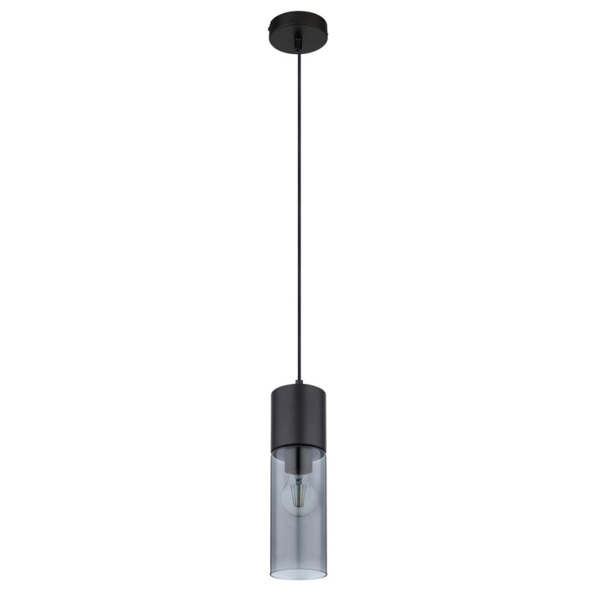 Globo - Lustr na lanku 1xE27/25W/230V pr. 10,5 cm černá