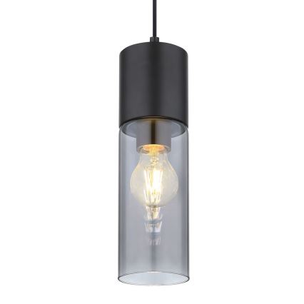 Globo - Lustr na lanku 1xE27/25W/230V pr. 10,5 cm černá