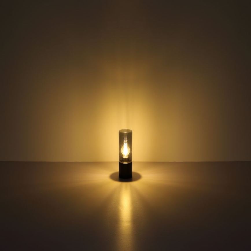 Globo - Dotyková stolní lampa 1xE27/25W/230V pr. 9 cm černá
