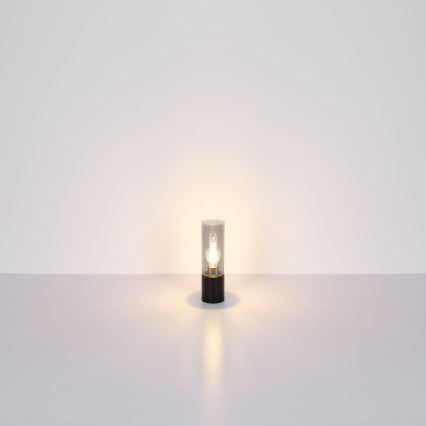 Globo - Dotyková stolní lampa 1xE27/25W/230V pr. 9 cm černá