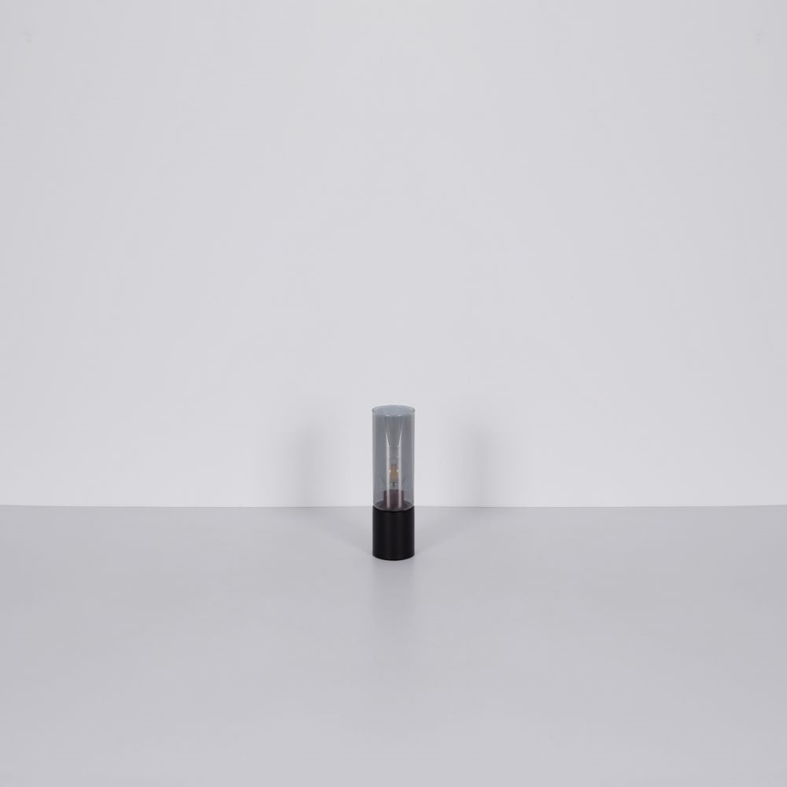 Globo - Dotyková stolní lampa 1xE27/25W/230V pr. 9 cm černá
