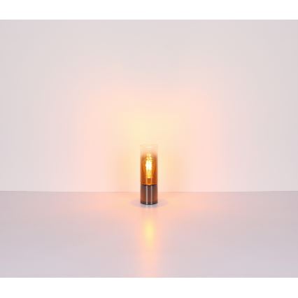 Globo - Dotyková stolní lampa 1xE27/25W/230V pr. 9 cm černá/měděná