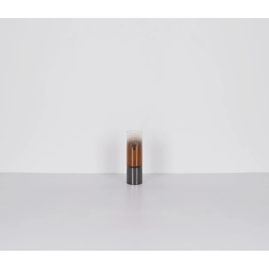 Globo - Dotyková stolní lampa 1xE27/25W/230V pr. 9 cm černá/měděná