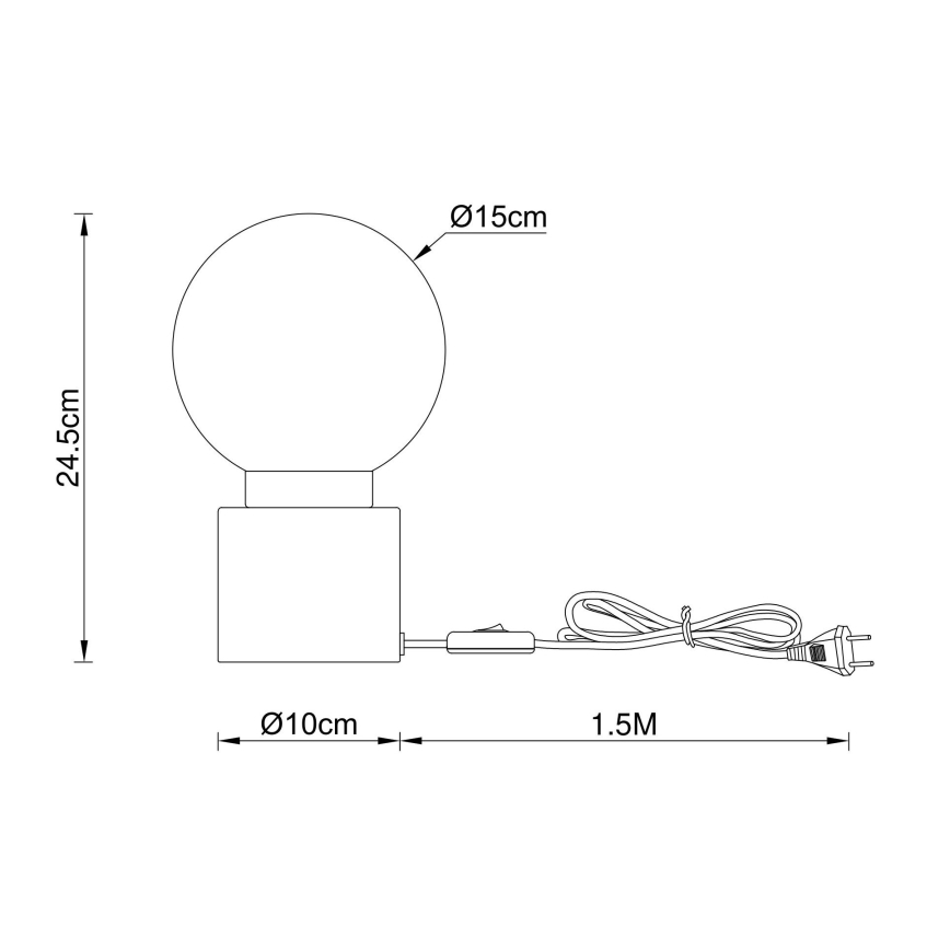 Globo - Stolní lampa 1xE14/25W/230V lesklý chrom