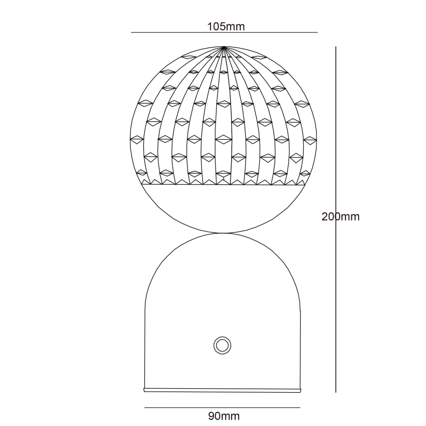 Globo - LED Stmívatelná dotyková stolní lampa LED/2,5W/3,7V 2700/4000/65000K 1800 mAh USB bílá