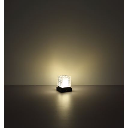 Globo - LED Stmívatelná dotyková stolní lampa LED/2,5W/3,7V 2700K/4000K/6500K 1800 mAh USB černá