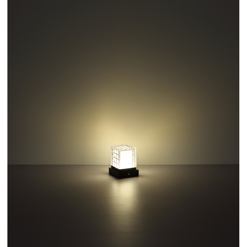 Globo - LED Stmívatelná dotyková stolní lampa LED/2,5W/3,7V 2700K/4000K/6500K 1800 mAh USB černá