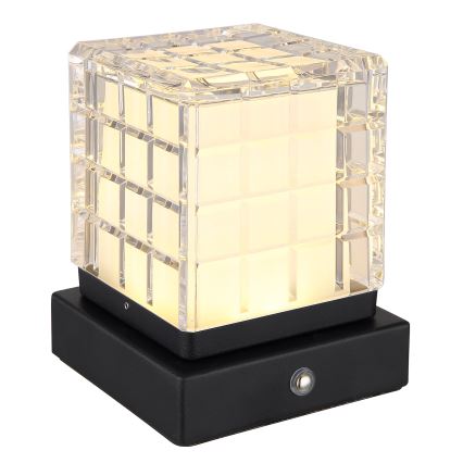 Globo - LED Stmívatelná dotyková stolní lampa LED/2,5W/3,7V 2700K/4000K/6500K 1800 mAh USB černá