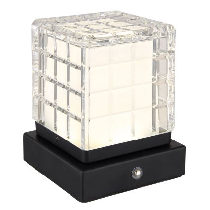 Globo - LED Stmívatelná dotyková stolní lampa LED/2,5W/3,7V 2700K/4000K/6500K 1800 mAh USB černá
