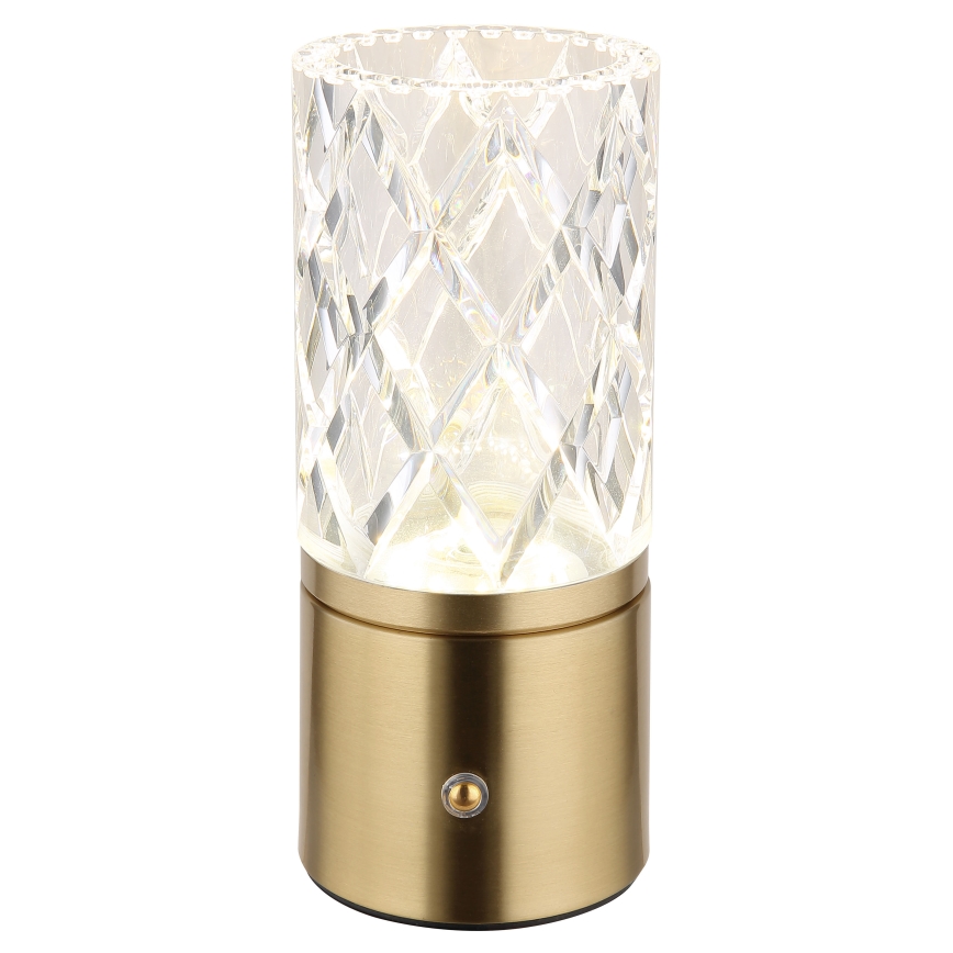 Globo - LED Stmívatelná dotyková stolní lampa LED/2,5W/3,7V 2700K/4000K/6500K 1800 mAh USB zlatá