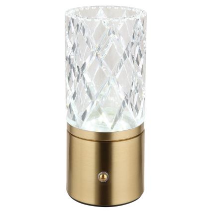 Globo - LED Stmívatelná dotyková stolní lampa LED/2,5W/3,7V 2700K/4000K/6500K 1800 mAh USB zlatá