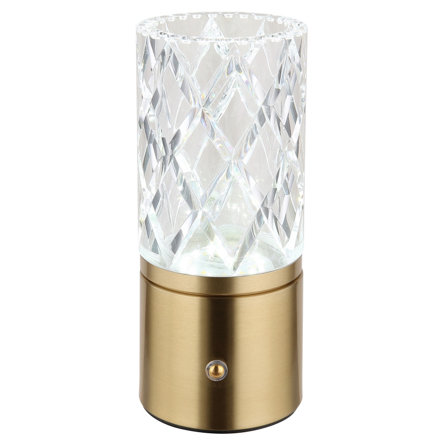 Globo - LED Stmívatelná dotyková stolní lampa LED/2,5W/3,7V 2700K/4000K/6500K 1800 mAh USB zlatá