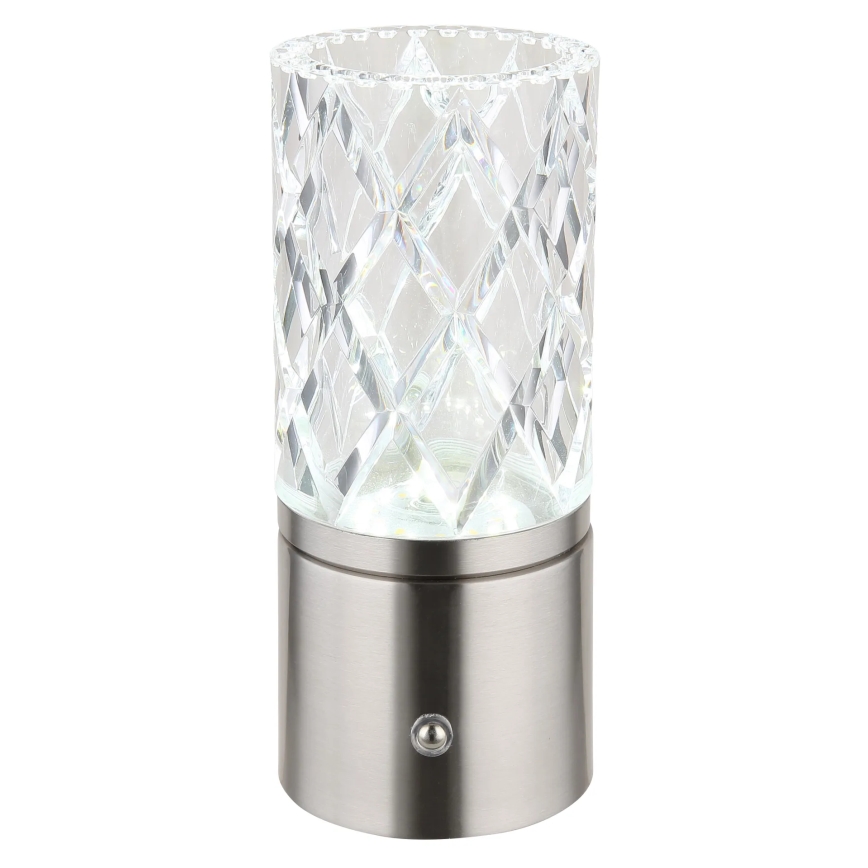 Globo - LED Stmívatelná dotyková stolní lampa LED/2,5W/3,7V 2700K/4000K/6500K 1800 mAh USB matný chrom