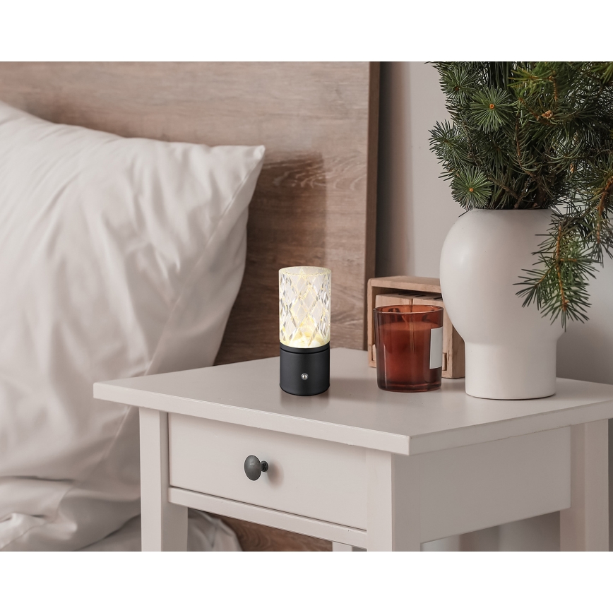 Globo - LED Stmívatelná dotyková stolní lampa LED/2,5W/3,7V 2700K/4000K/6500K 1800 mAh USB černá