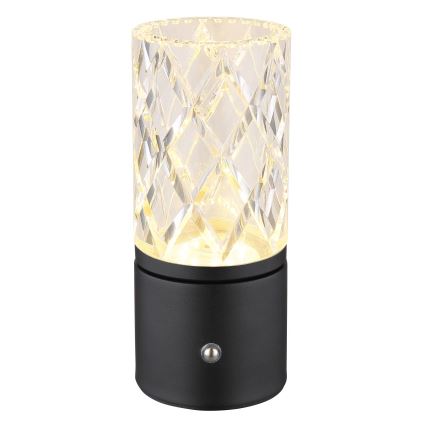 Globo - LED Stmívatelná dotyková stolní lampa LED/2,5W/3,7V 2700K/4000K/6500K 1800 mAh USB černá