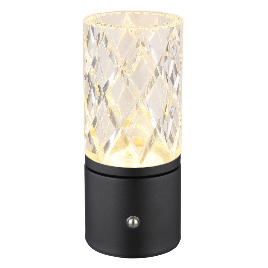 Globo - LED Stmívatelná dotyková stolní lampa LED/2,5W/3,7V 2700K/4000K/6500K 1800 mAh USB černá