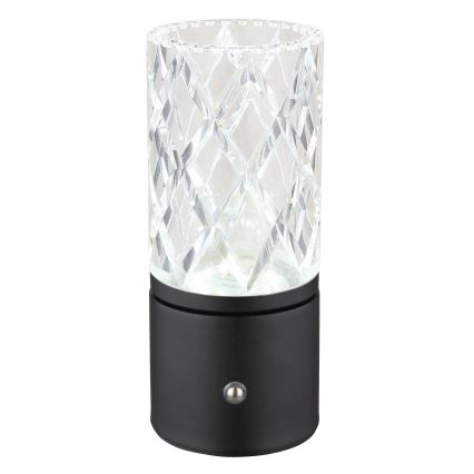 Globo - LED Stmívatelná dotyková stolní lampa LED/2,5W/3,7V 2700K/4000K/6500K 1800 mAh USB černá