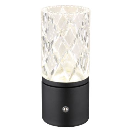 Globo - LED Stmívatelná dotyková stolní lampa LED/2,5W/3,7V 2700K/4000K/6500K 1800 mAh USB černá