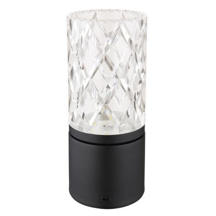 Globo - LED Stmívatelná dotyková stolní lampa LED/2,5W/3,7V 2700K/4000K/6500K 1800 mAh USB černá