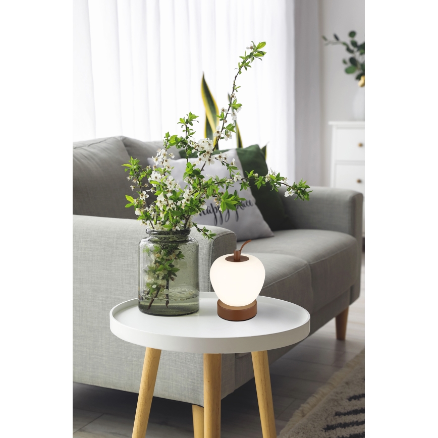 Globo - LED Stmívatelná dotyková stolní lampa LED/2W/3,7V 2700K/4000K/6500K 1200 mAh USB hnědá