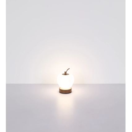 Globo - LED Stmívatelná dotyková stolní lampa LED/2W/3,7V 2700K/4000K/6500K 1200 mAh USB hnědá