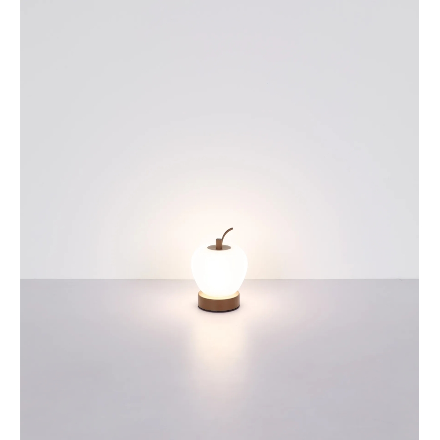 Globo - LED Stmívatelná dotyková stolní lampa LED/2W/3,7V 2700K/4000K/6500K 1200 mAh USB hnědá