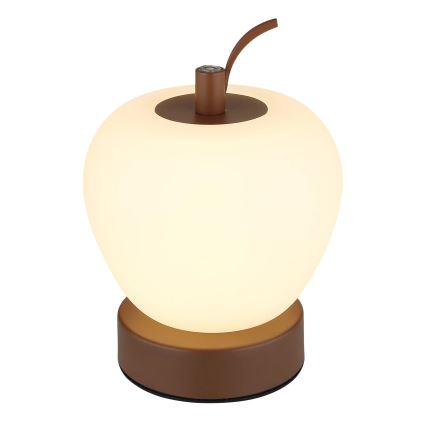 Globo - LED Stmívatelná dotyková stolní lampa LED/2W/3,7V 2700K/4000K/6500K 1200 mAh USB hnědá