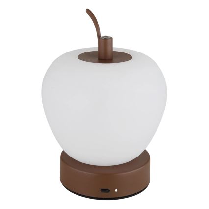 Globo - LED Stmívatelná dotyková stolní lampa LED/2W/3,7V 2700K/4000K/6500K 1200 mAh USB hnědá