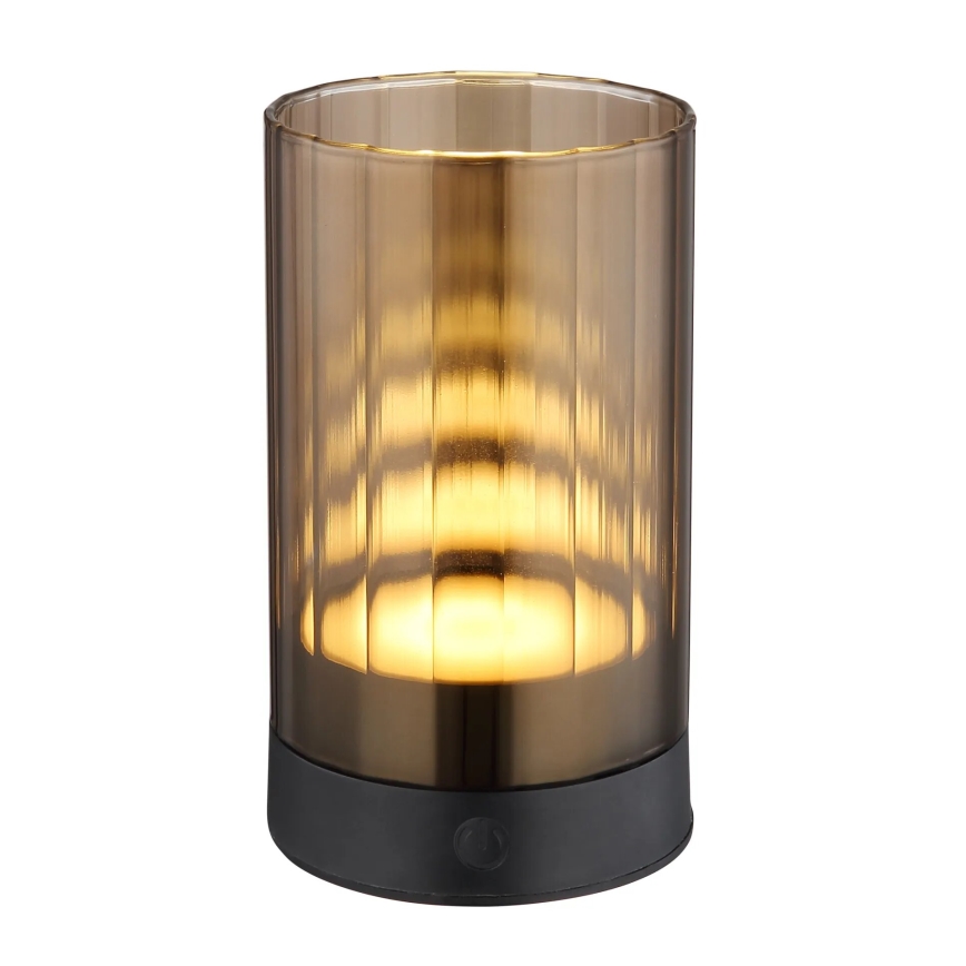 Globo - LED Venkovní stmívatelná nabíjecí dotyková stolní lampa LED/2W/3,7V 2700/4000/6500K 1200mAh IP44 hnědá