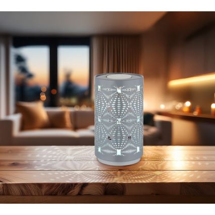 Globo - LED RGB Dotyková nabíjecí stolní lampa LED/1W/5V 500 mAh šedá