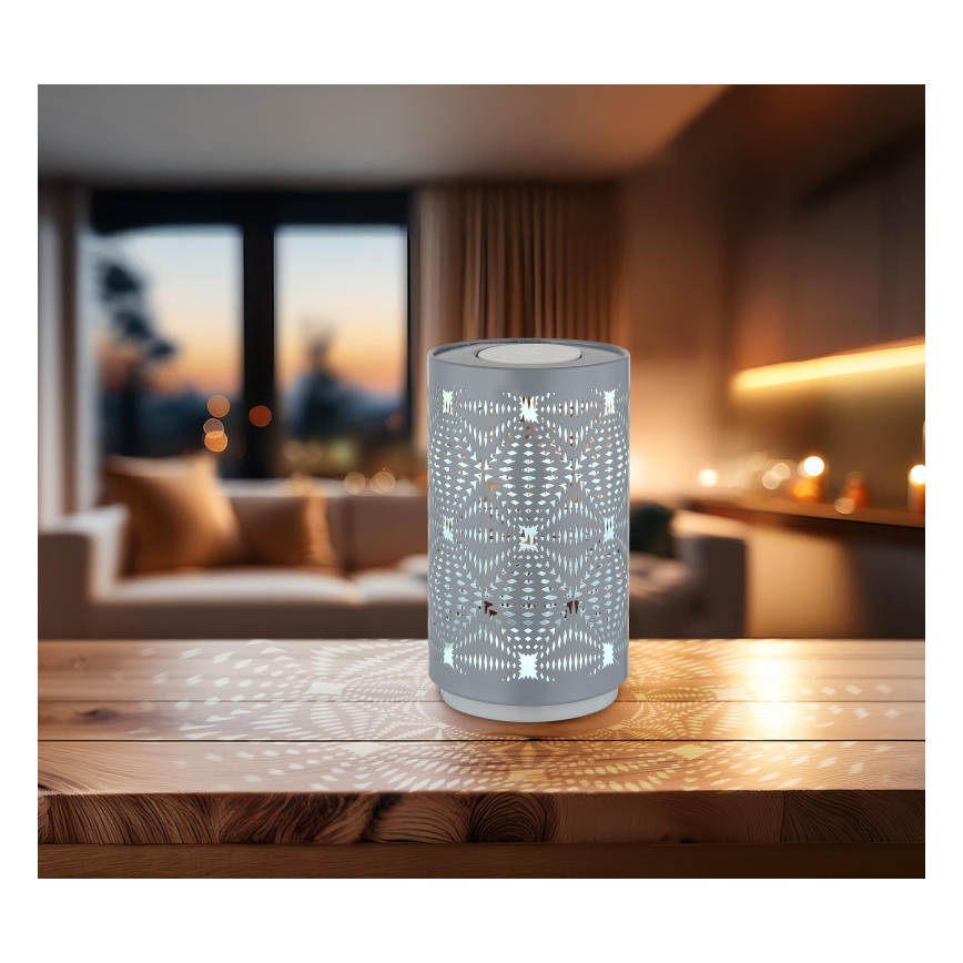 Globo - LED RGB Dotyková nabíjecí stolní lampa LED/1W/5V 500 mAh šedá